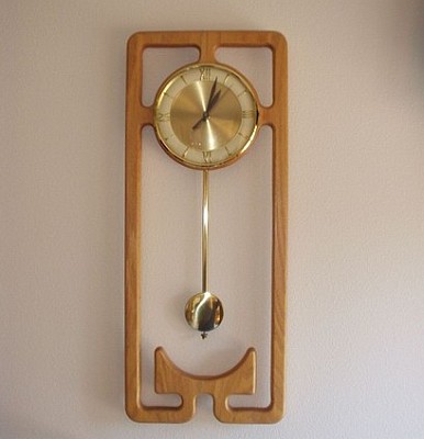 oak clock